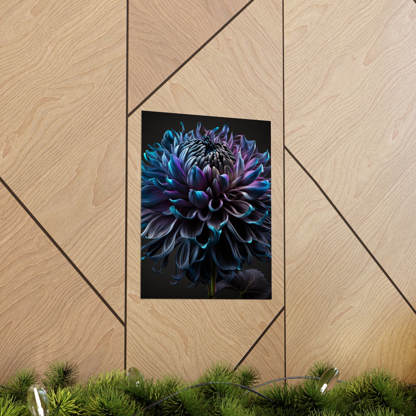 Premium Matte Vertical Posters Dahlia Purple 3