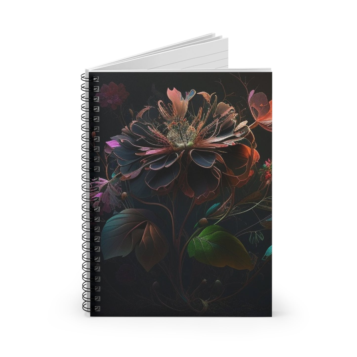 Spiral Notebook - Ruled Line Flower Arangment 2