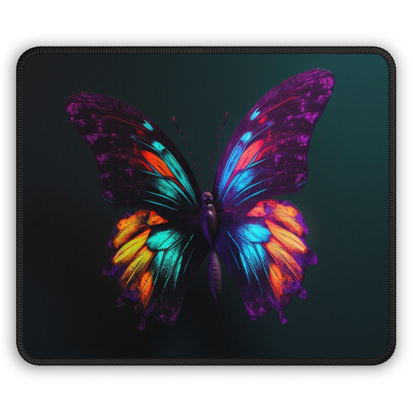 Gaming Mouse Pad  Hyper Colorful Butterfly Purple 1