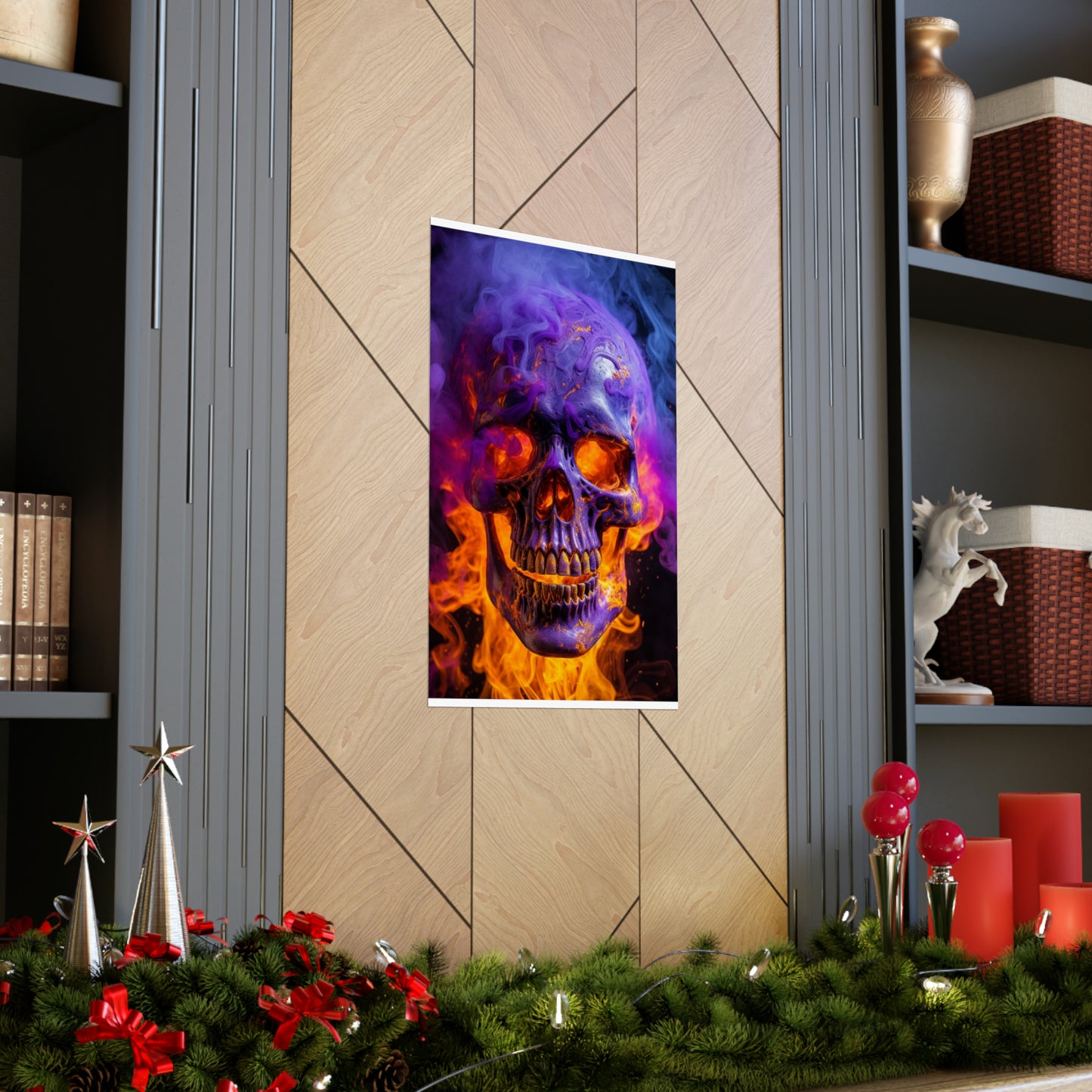 Premium Matte Vertical Posters Macro Skull 1