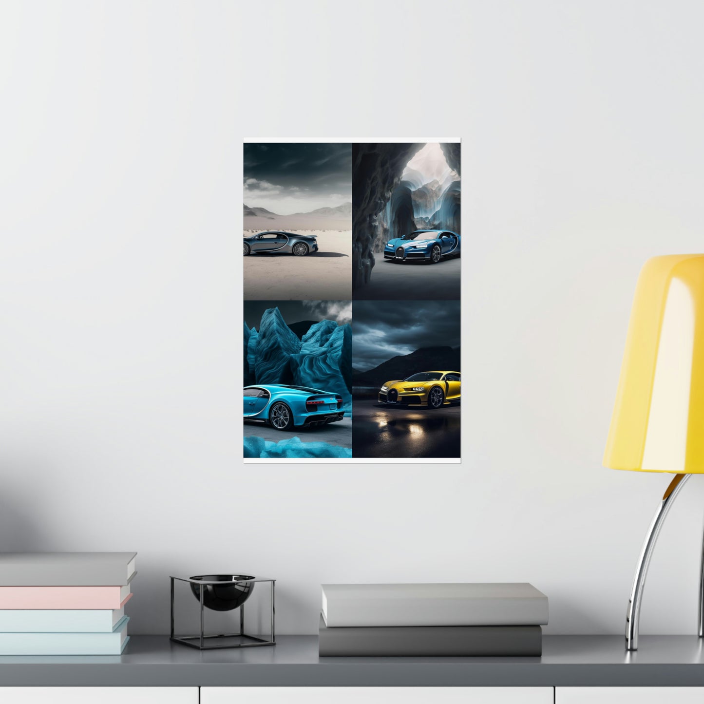 Premium Matte Vertical Posters Bugatti Real Look 5