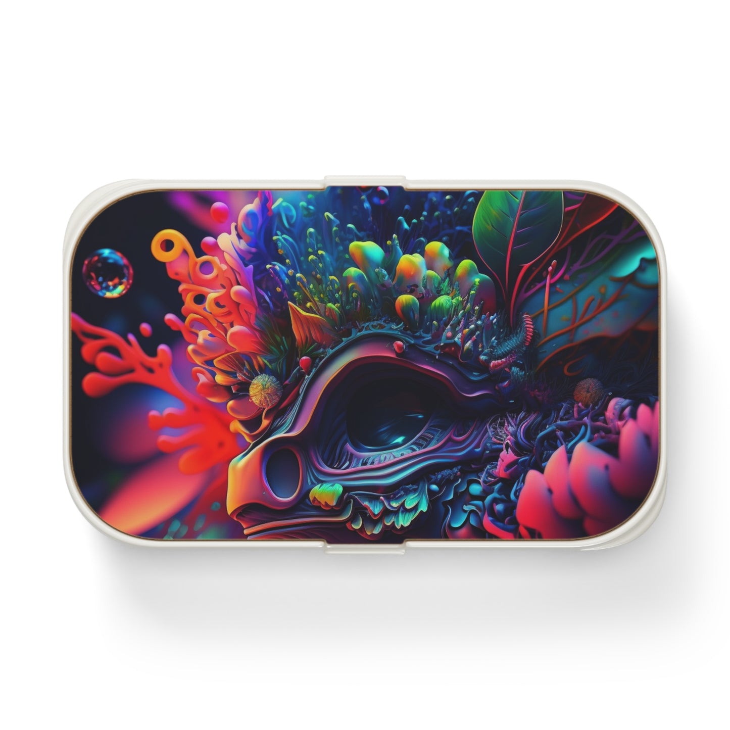 Bento Lunch Box Florescent Skull Death 2