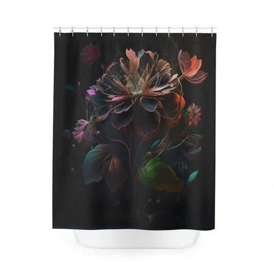 Polyester Shower Curtain Flower Arangment 2