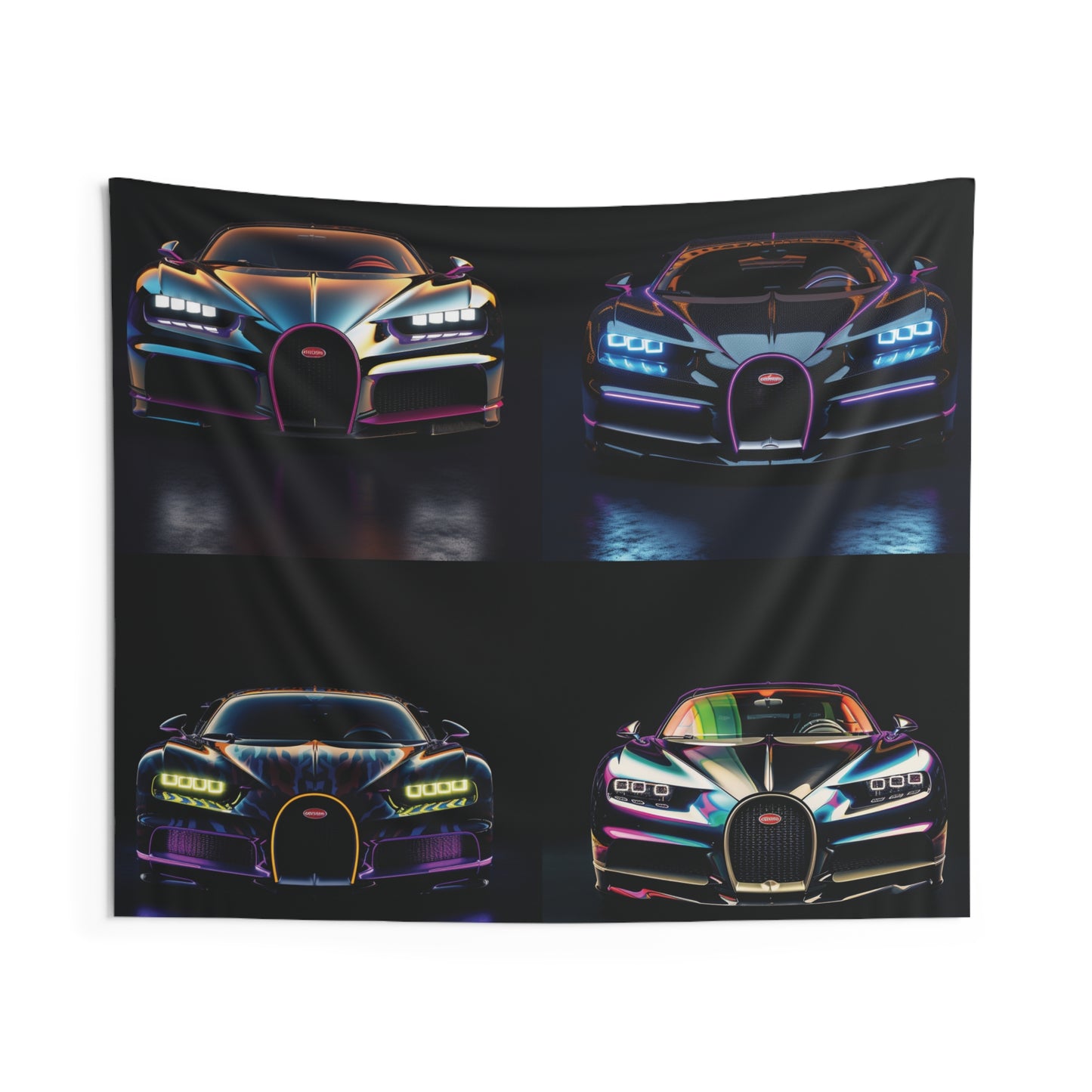 Indoor Wall Tapestries Hyper Bugatti Chiron 5