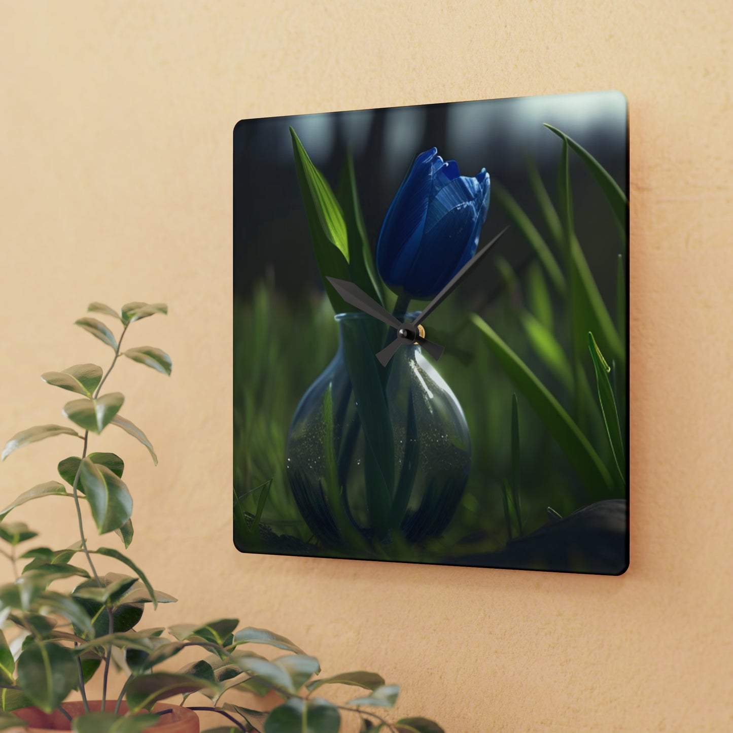 Acrylic Wall Clock Tulip 1