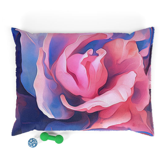 Pet Bed Pink & Blue Tulip Rose 1