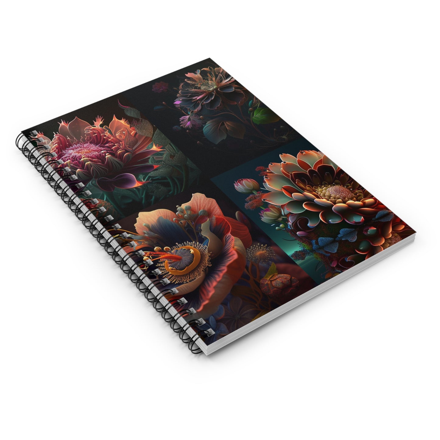 Spiral Notebook - Ruled Line Flower Arangment 5