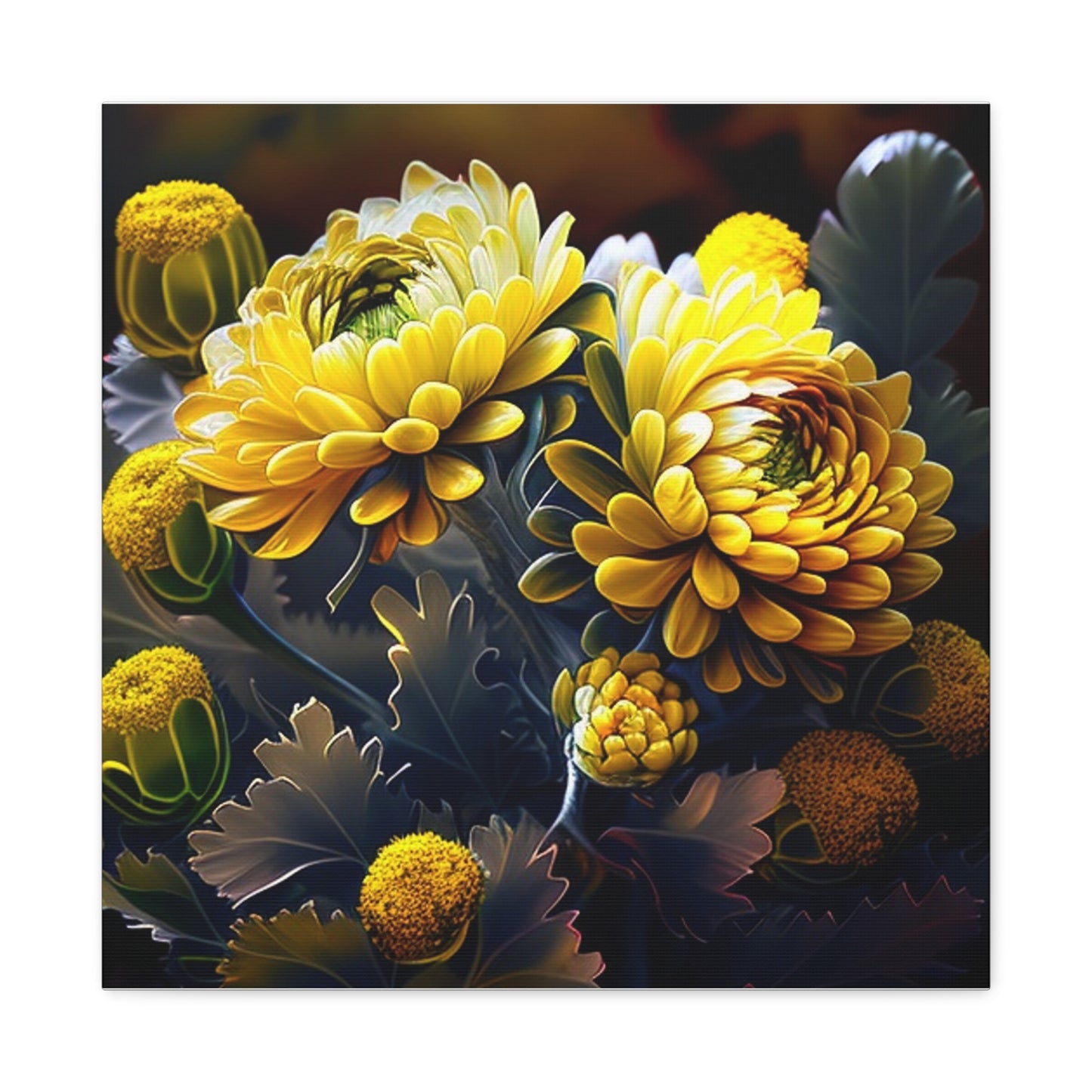 Canvas Gallery Wraps Yellow Hermosas Flores Amarillas 3