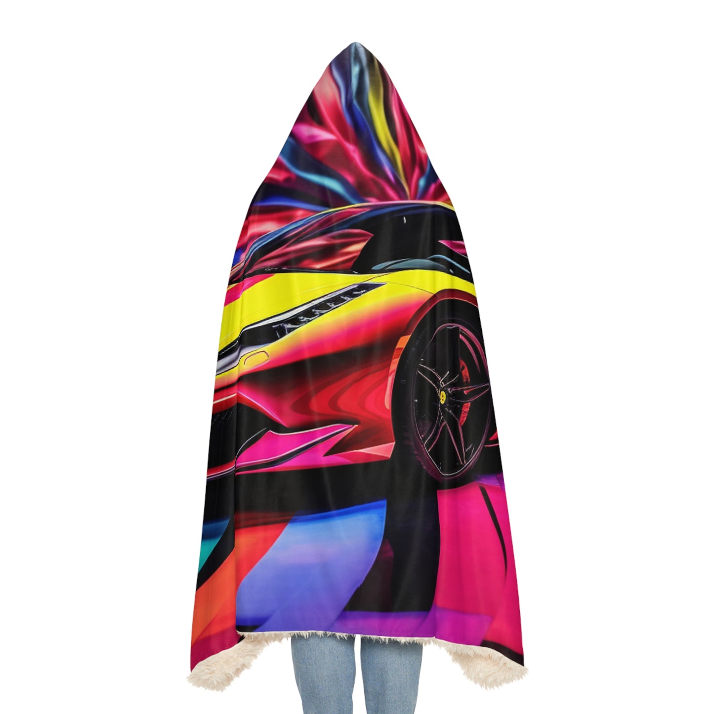 Snuggle Hooded Blanket Macro Flag Ferrari 3