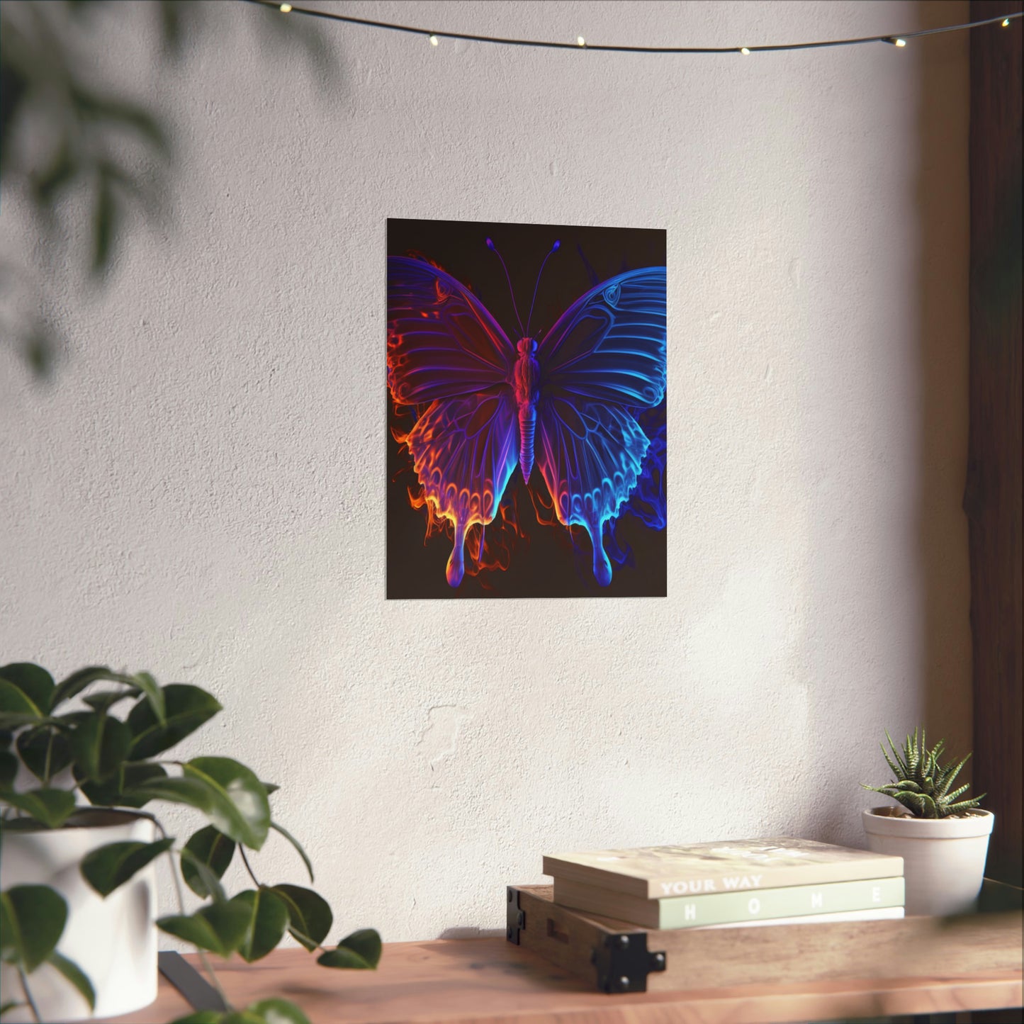 Premium Matte Vertical Posters Thermal Butterfly 1