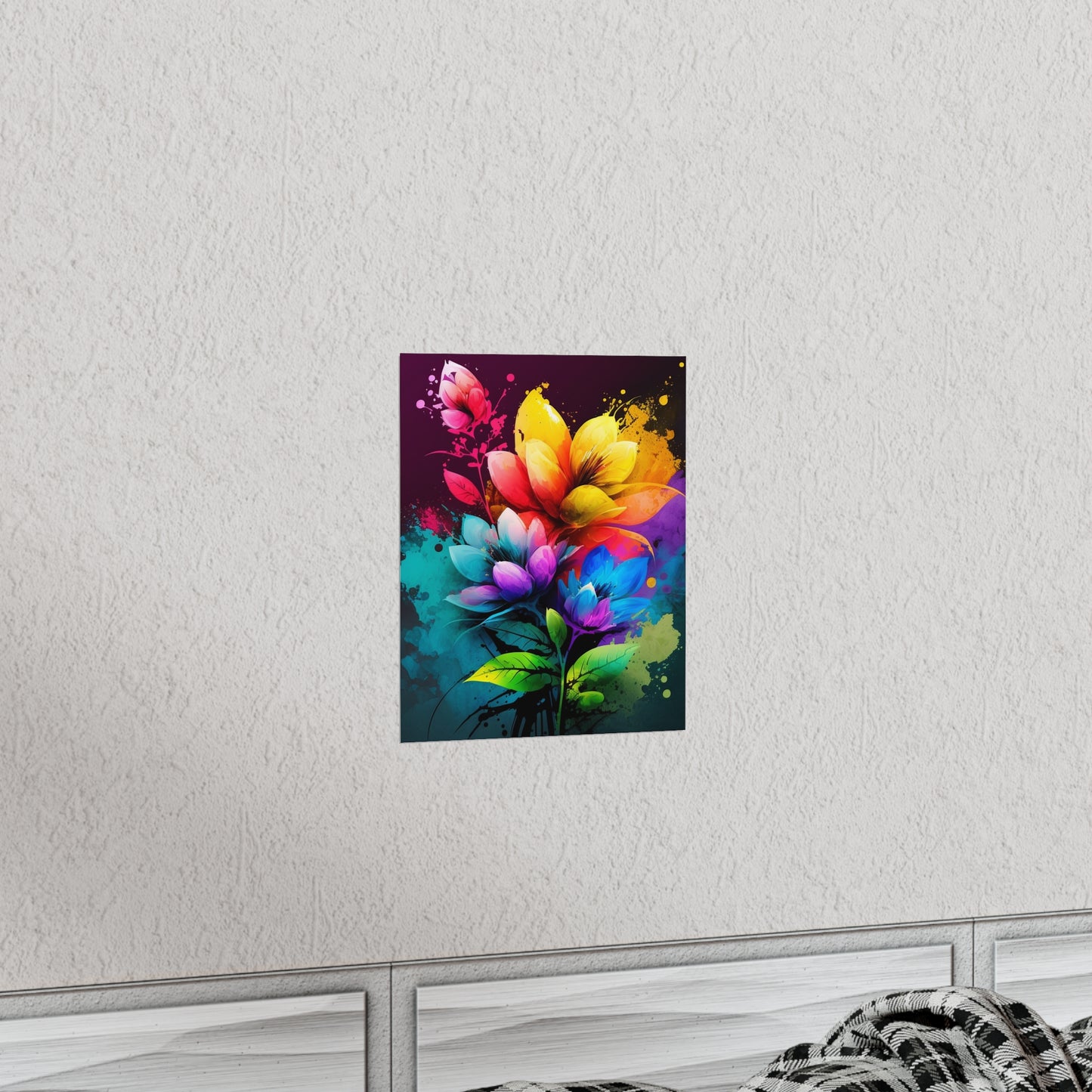 Premium Matte Vertical Posters Bright Spring Flowers 3