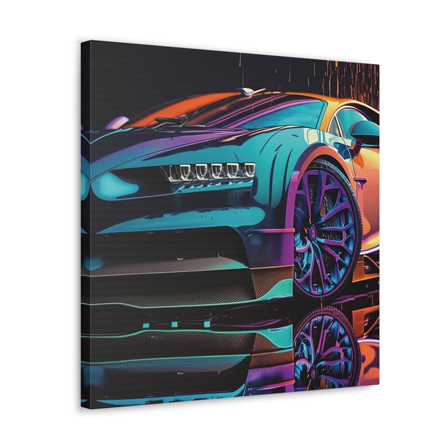 Canvas Gallery Wraps Bugatti Neon Chiron 1