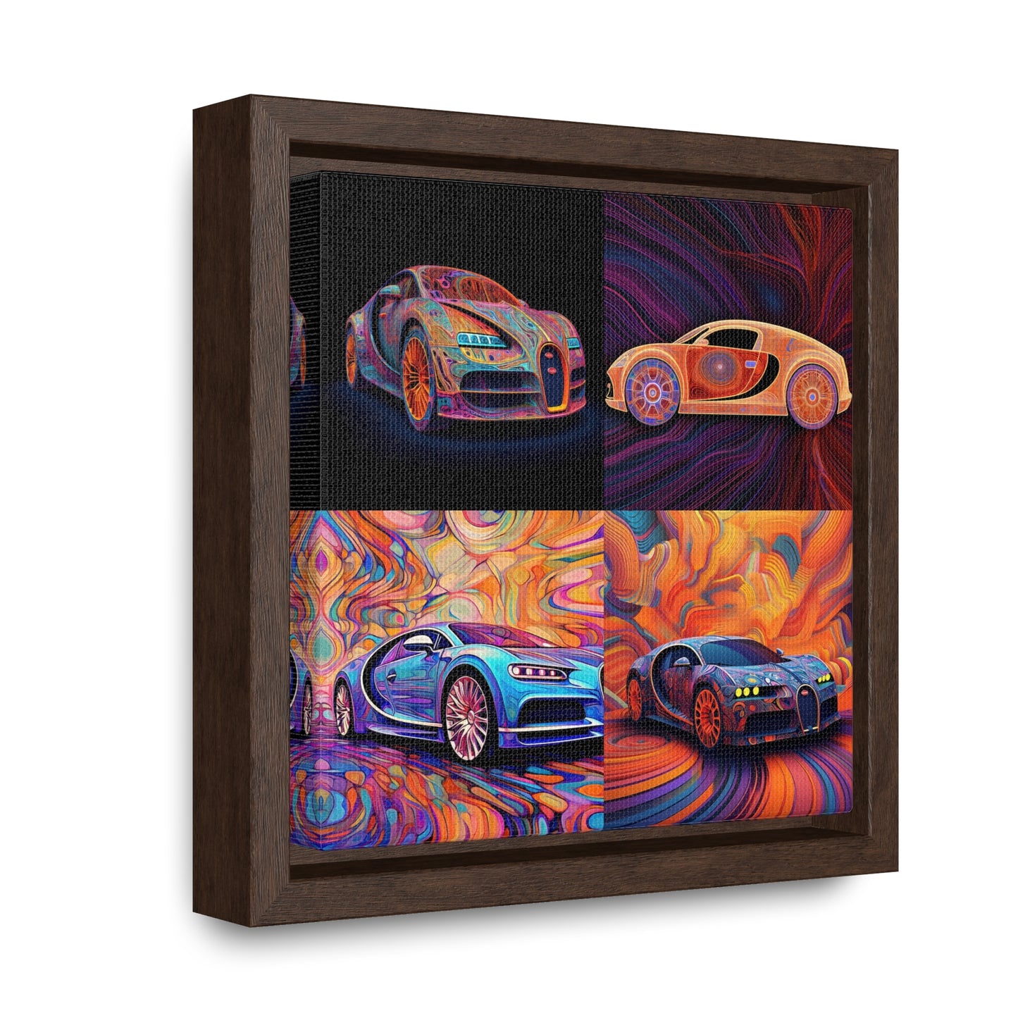 Gallery Canvas Wraps, Square Frame Bugatti Abstract Concept 5