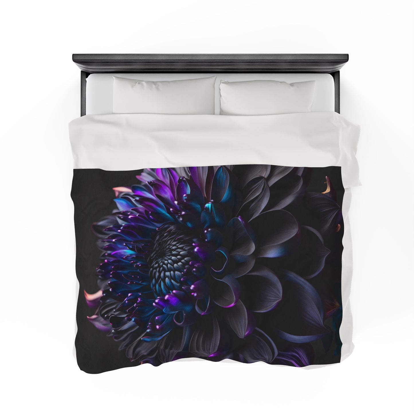 Velveteen Plush Blanket Dahlia Purple 2