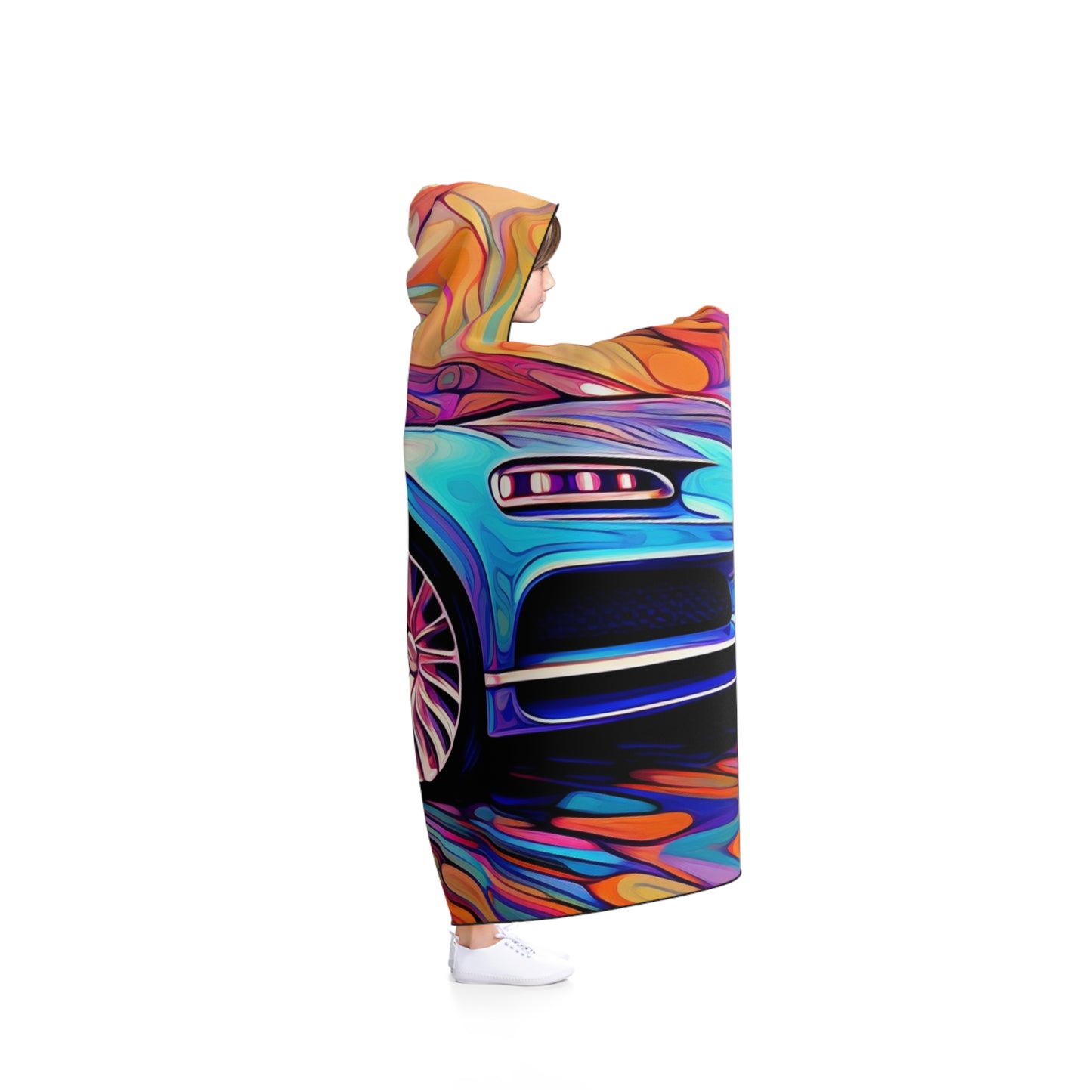 Hooded Blanket Bugatti Abstract Concept 3