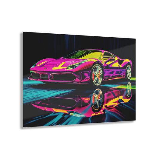 Acrylic Prints Pink Ferrari Macro 3