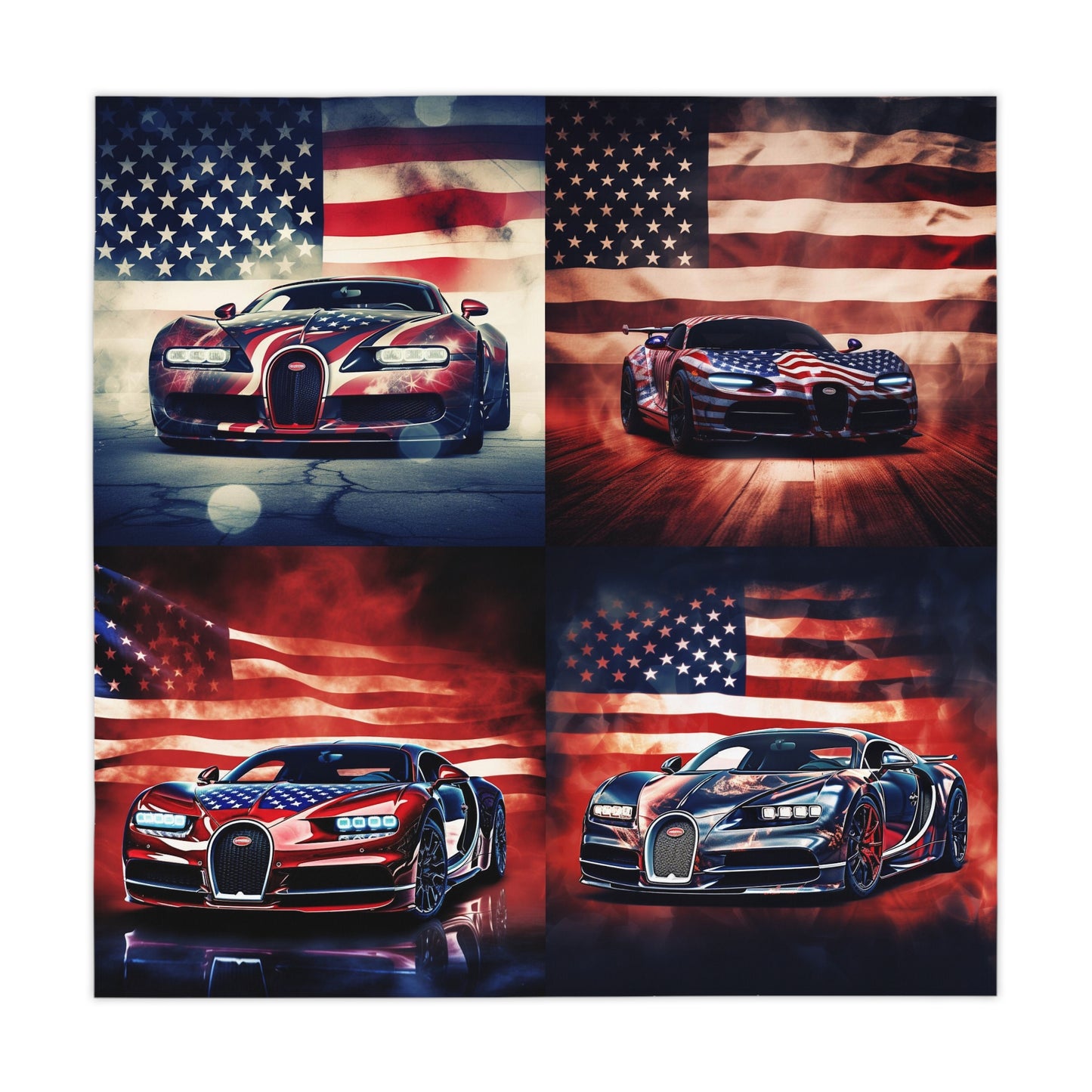 Tablecloth Abstract American Flag Background Bugatti 5