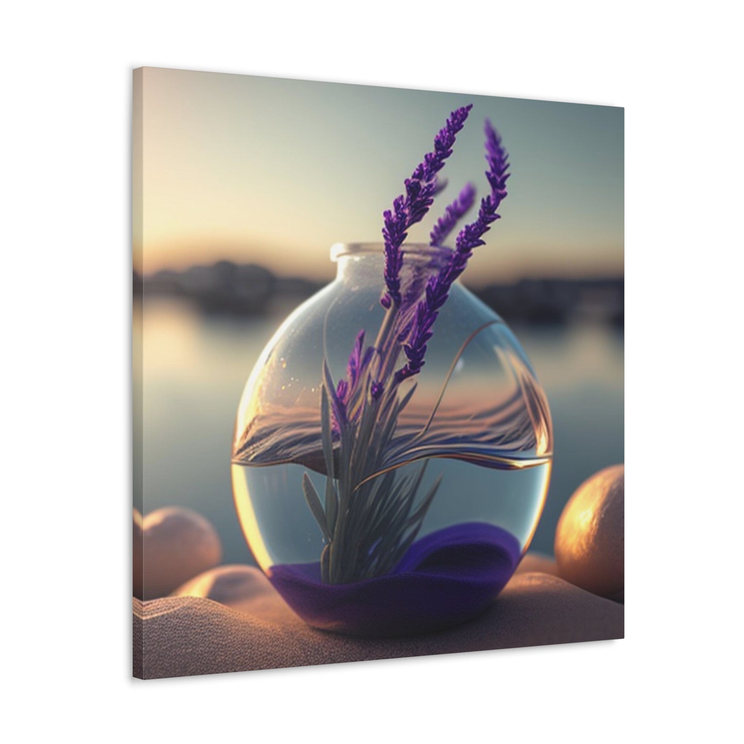 Canvas Gallery Wraps Lavender in a vase 3