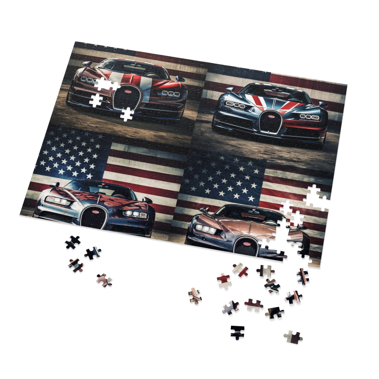 Jigsaw Puzzle (30, 110, 252, 500,1000-Piece) Bugatti Flag 5