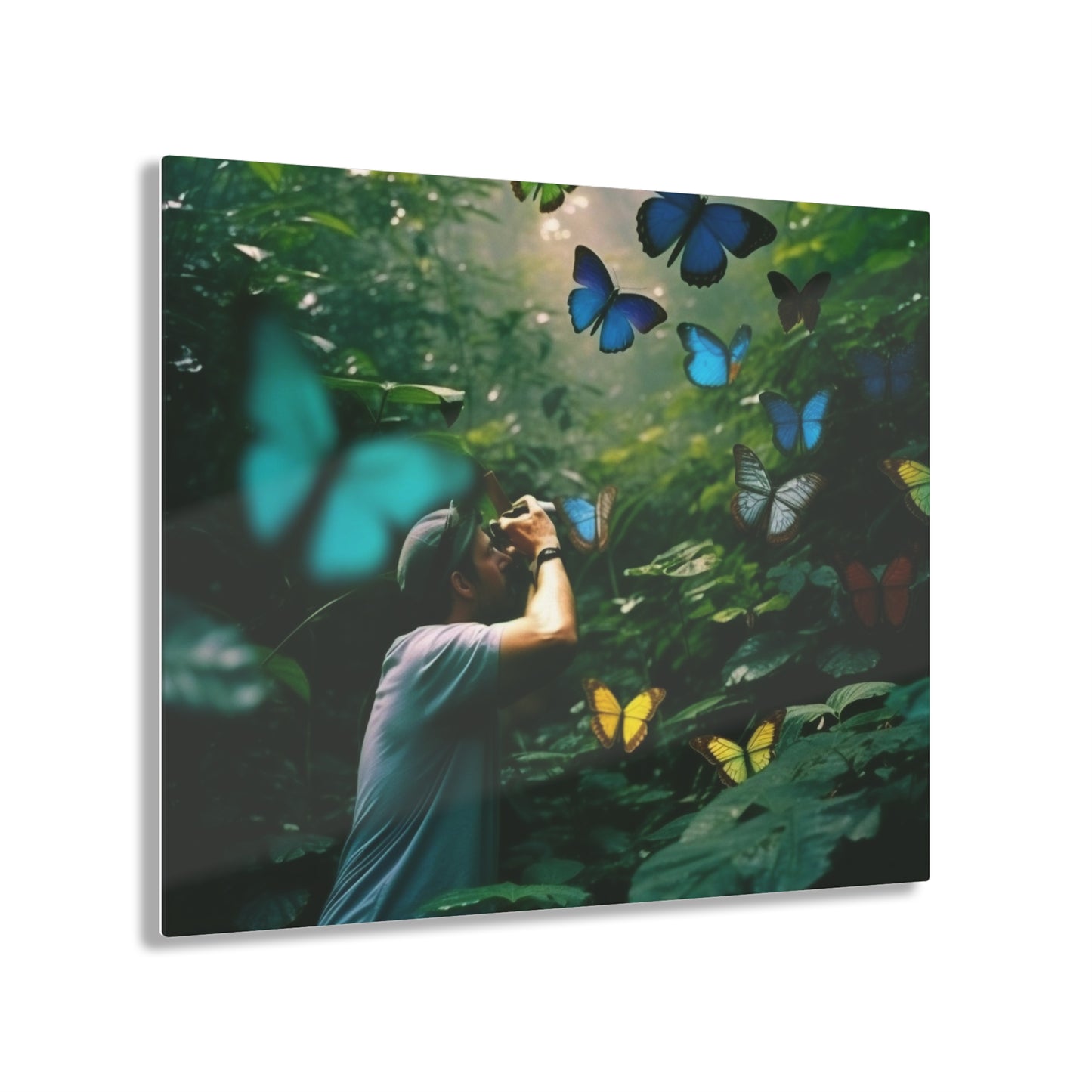 Acrylic Prints Jungle Butterfly 1