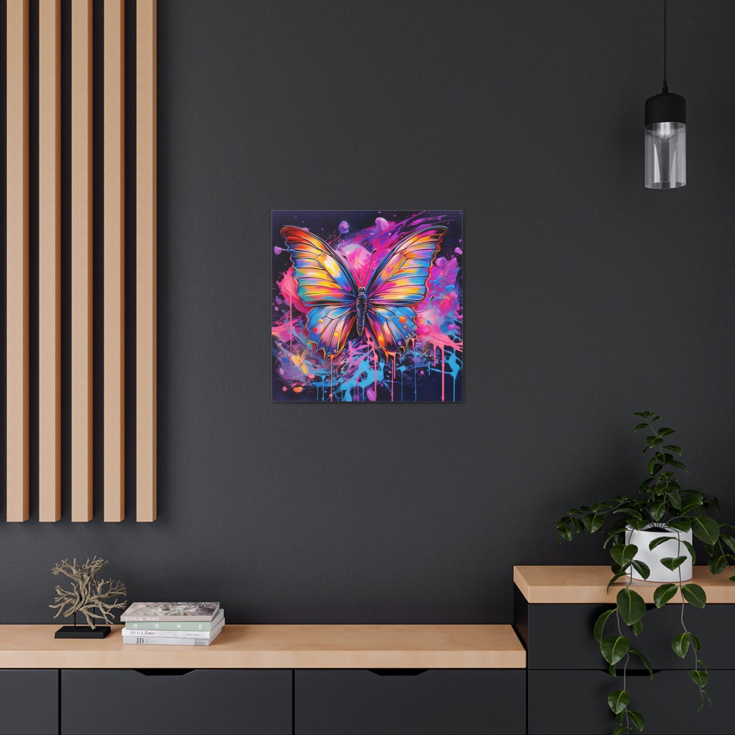 Canvas Gallery Wraps Pink Butterfly Flair 3