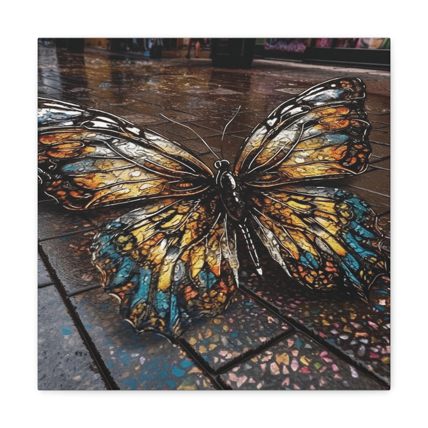 Canvas Gallery Wraps Water Butterfly Street 1