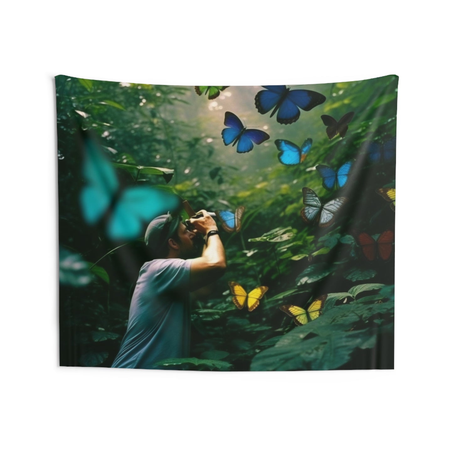 Indoor Wall Tapestries Jungle Butterfly 1