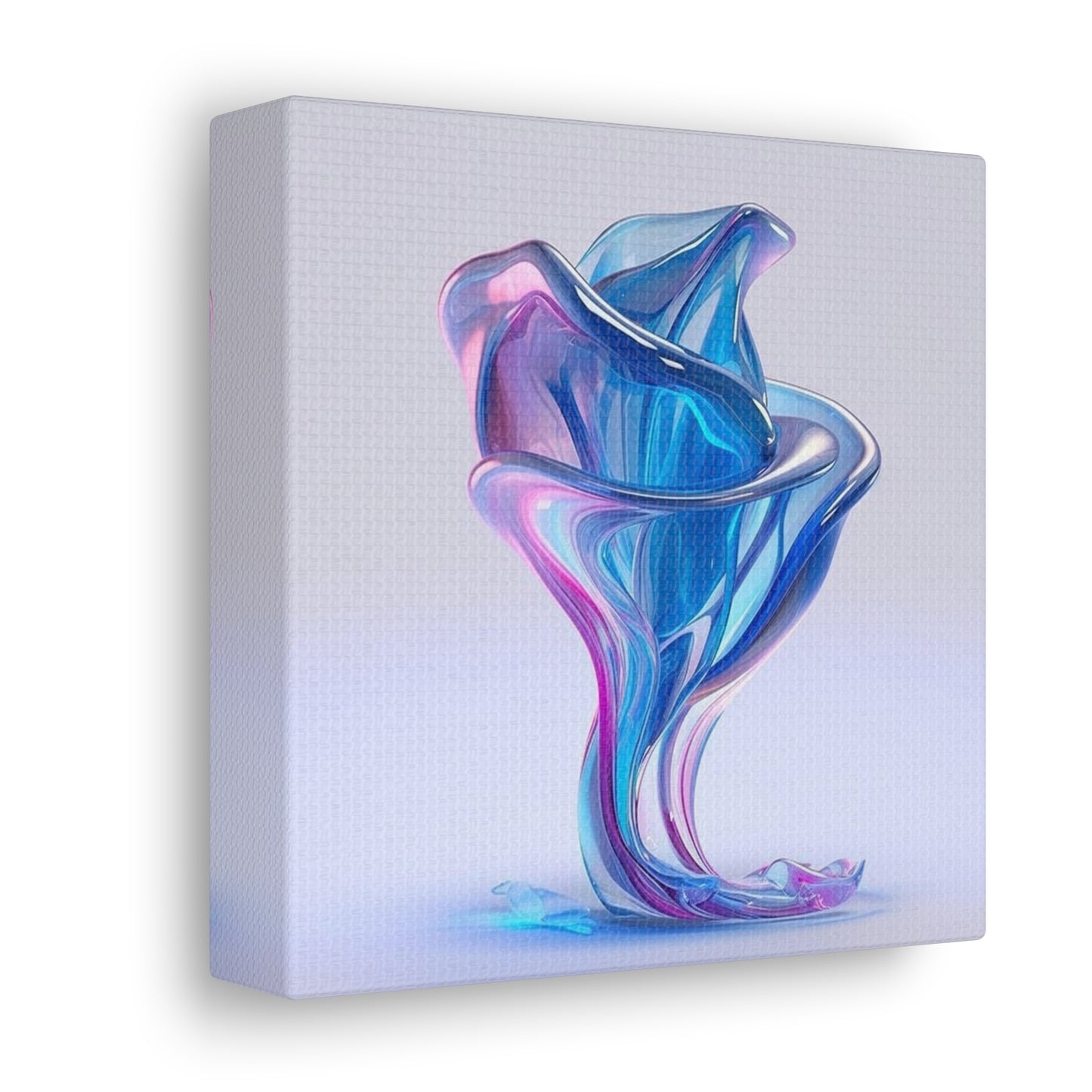Canvas Gallery Wraps Pink & Blue Tulip Rose 2