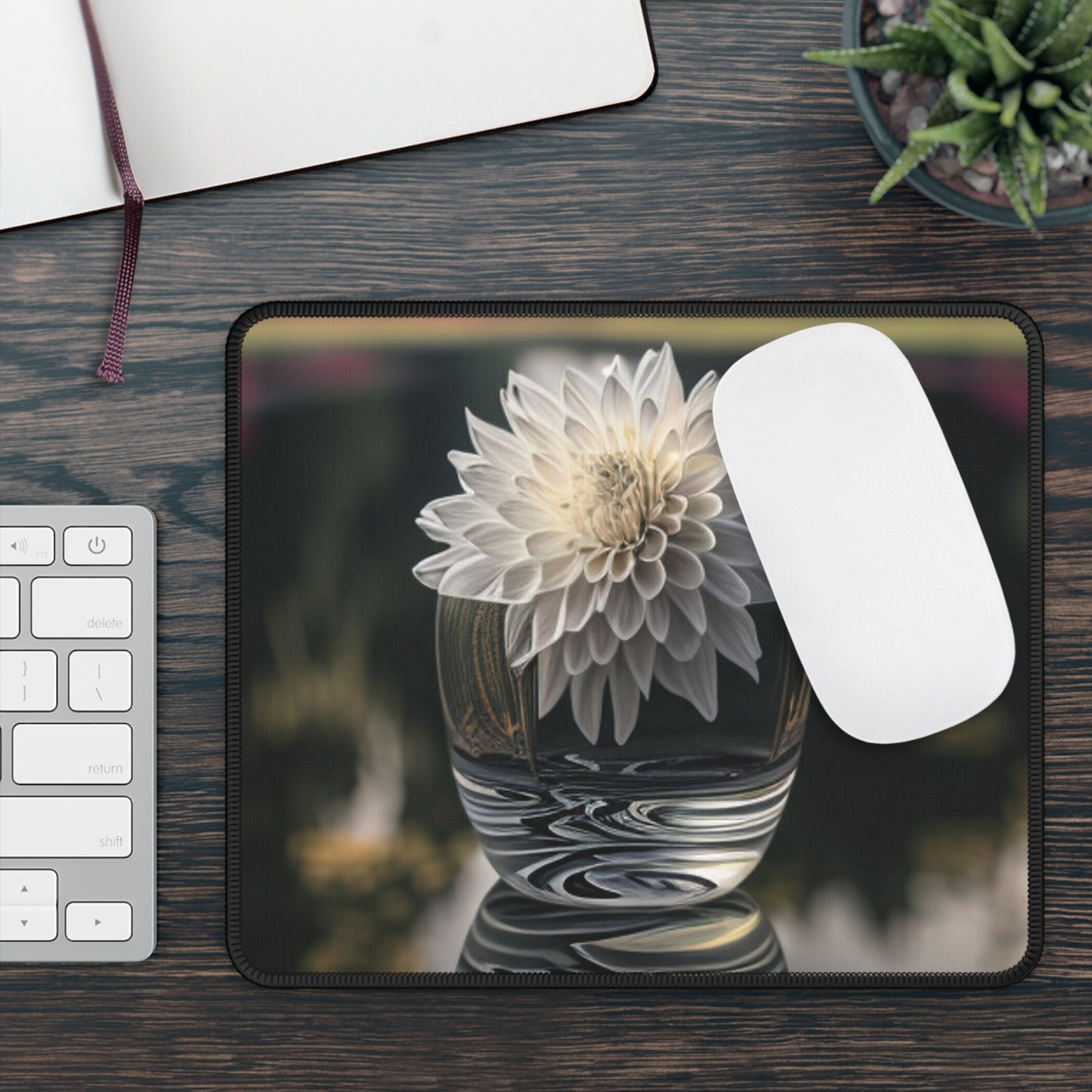 Gaming Mouse Pad  White Dahlia 2