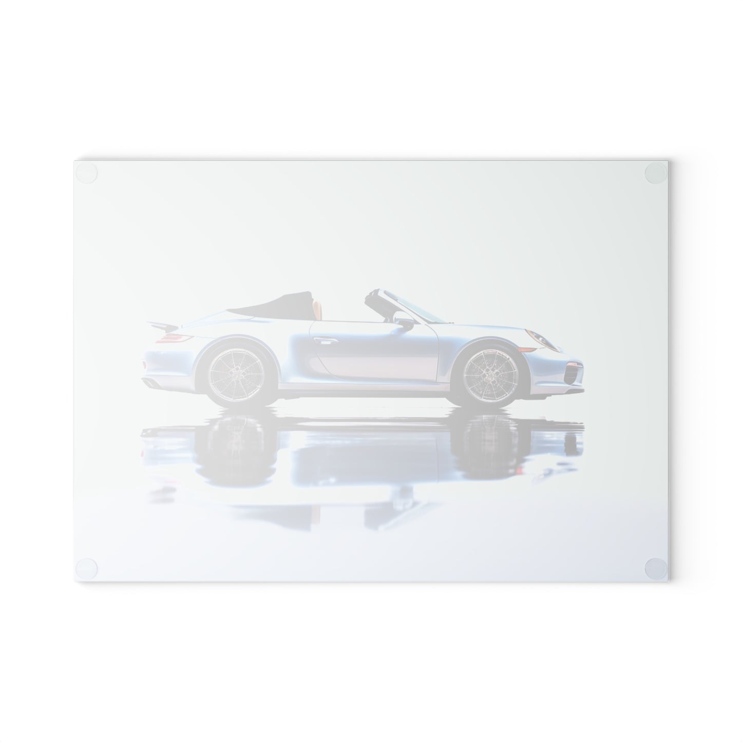 Glass Cutting Board 911 Speedster on water 1