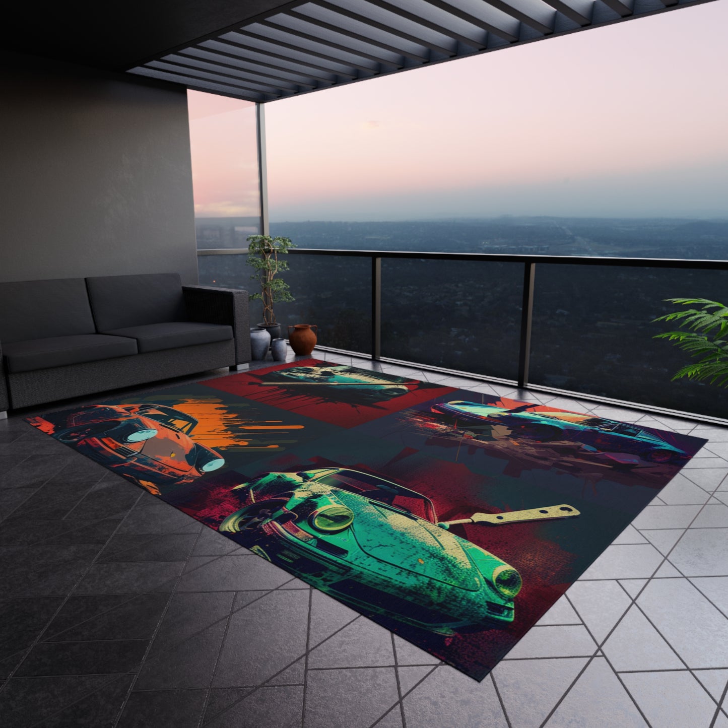 Outdoor Rug  Porsche Abstract 5