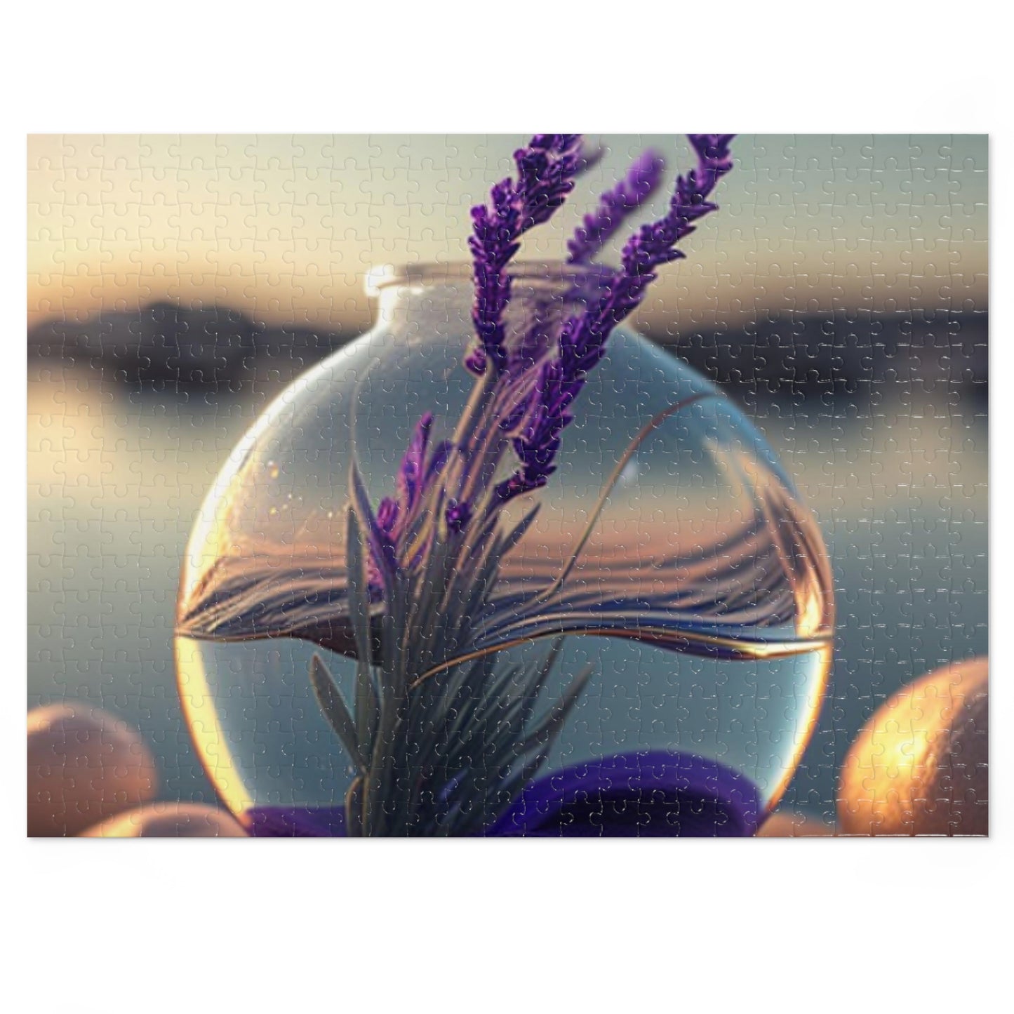 Jigsaw Puzzle (30, 110, 252, 500,1000-Piece) Lavender in a vase 3