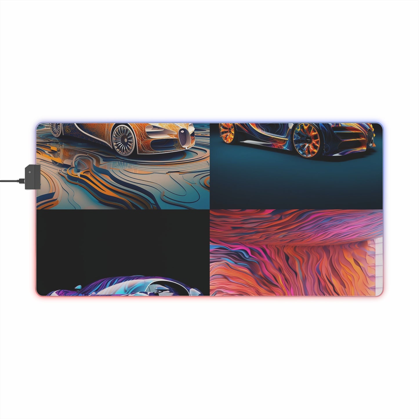 LED Gaming Mouse Pad Bugatti Abstract Flair 5