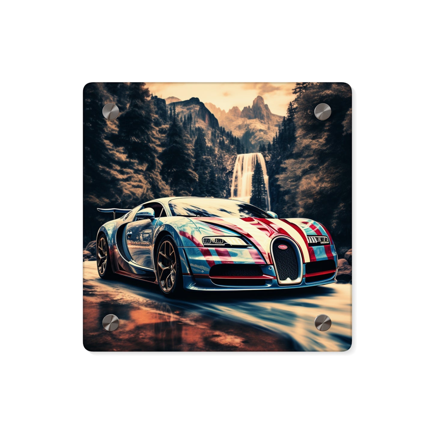 Acrylic Wall Art Panels Bugatti Waterfall 1