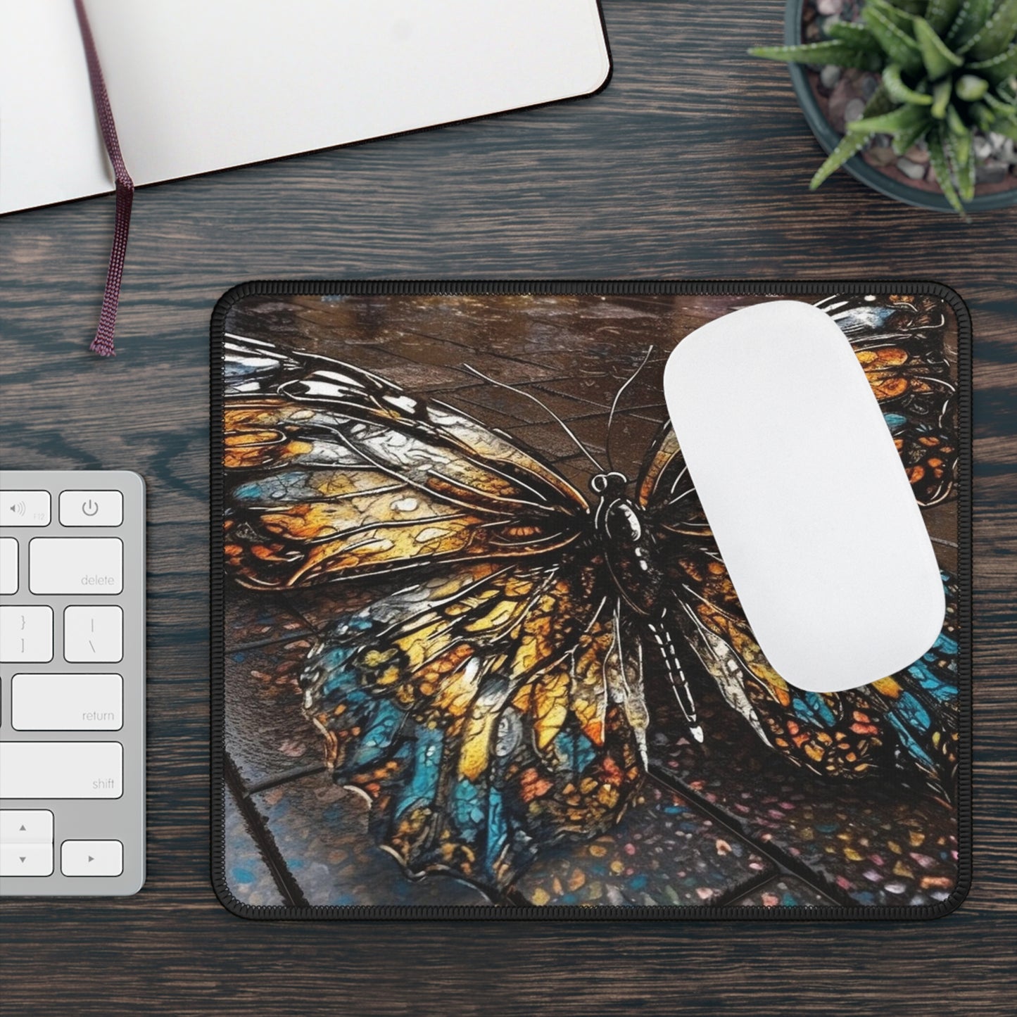 Gaming Mouse Pad  Water Butterfly Street 1