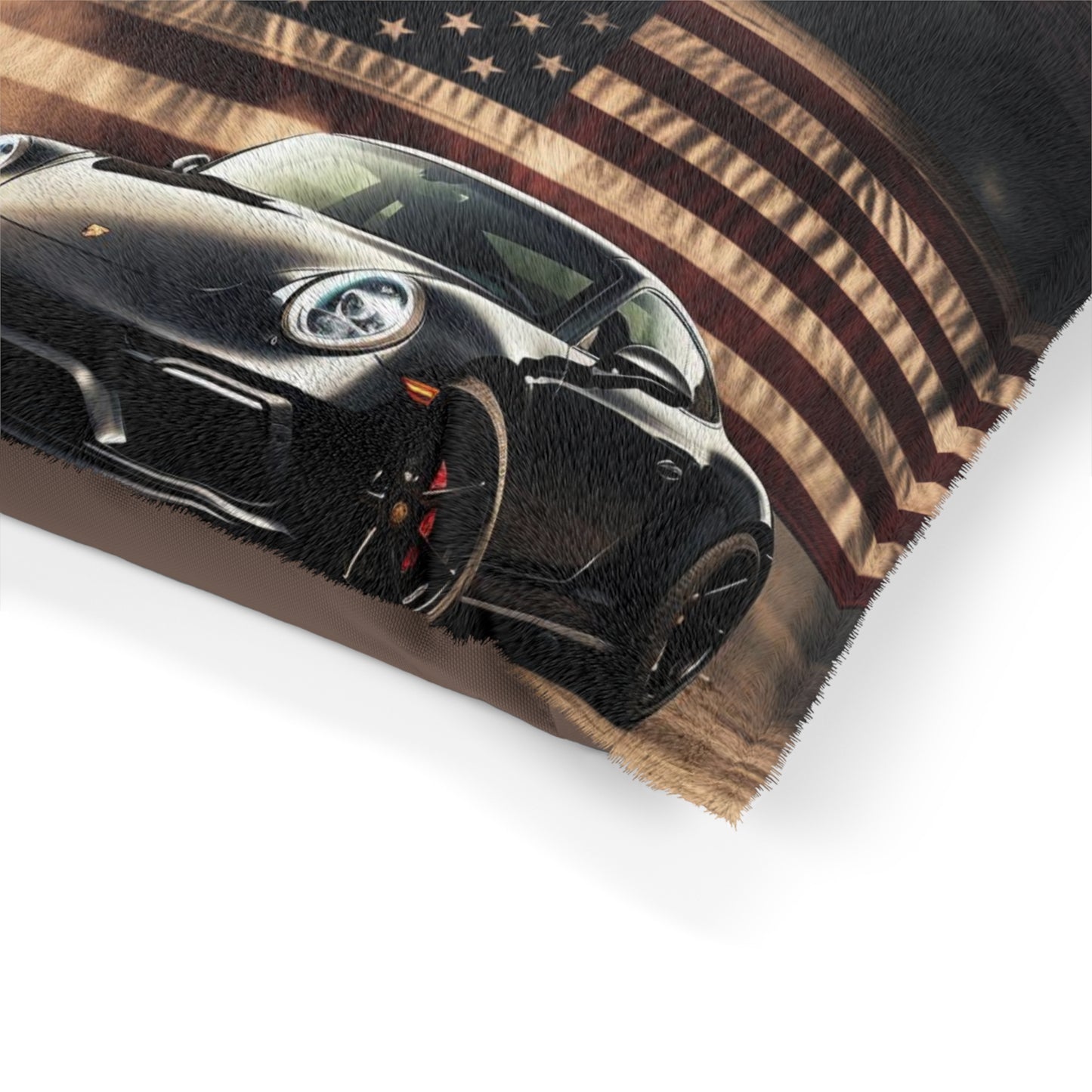 Pet Bed American Flag Background Porsche 5