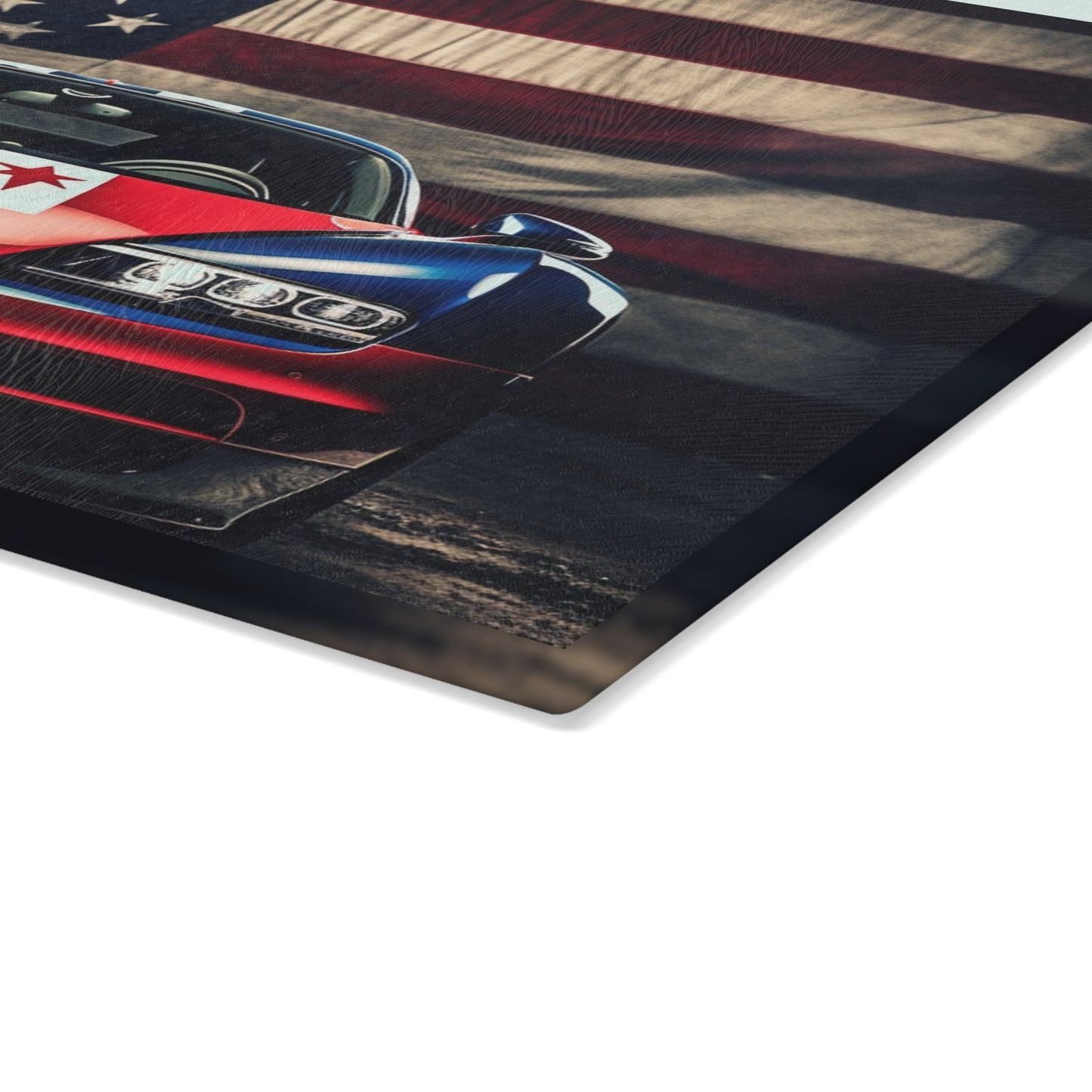 Glass Cutting Board Bugatti American Flag 3