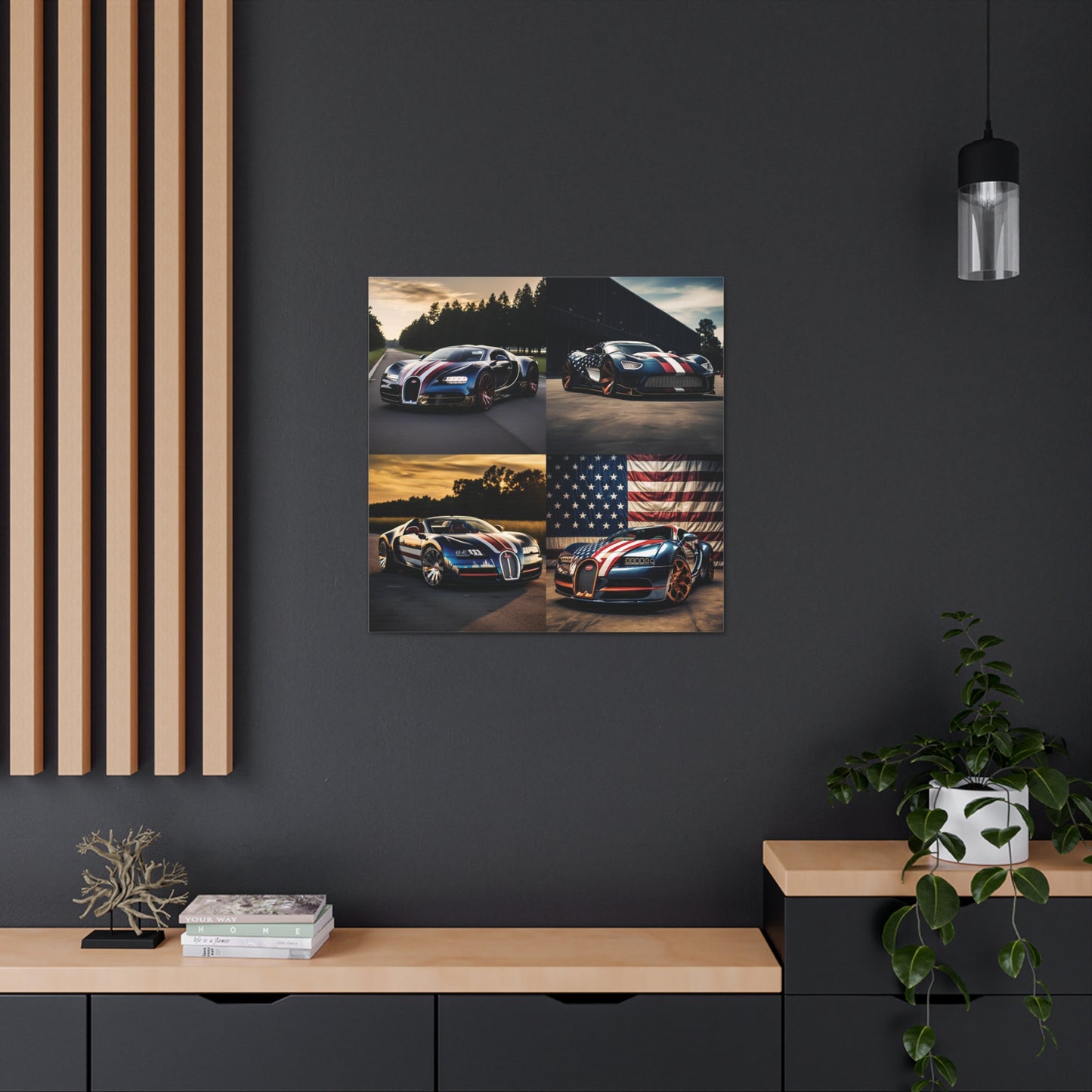 Canvas Gallery Wraps Bugatti Flag American 5