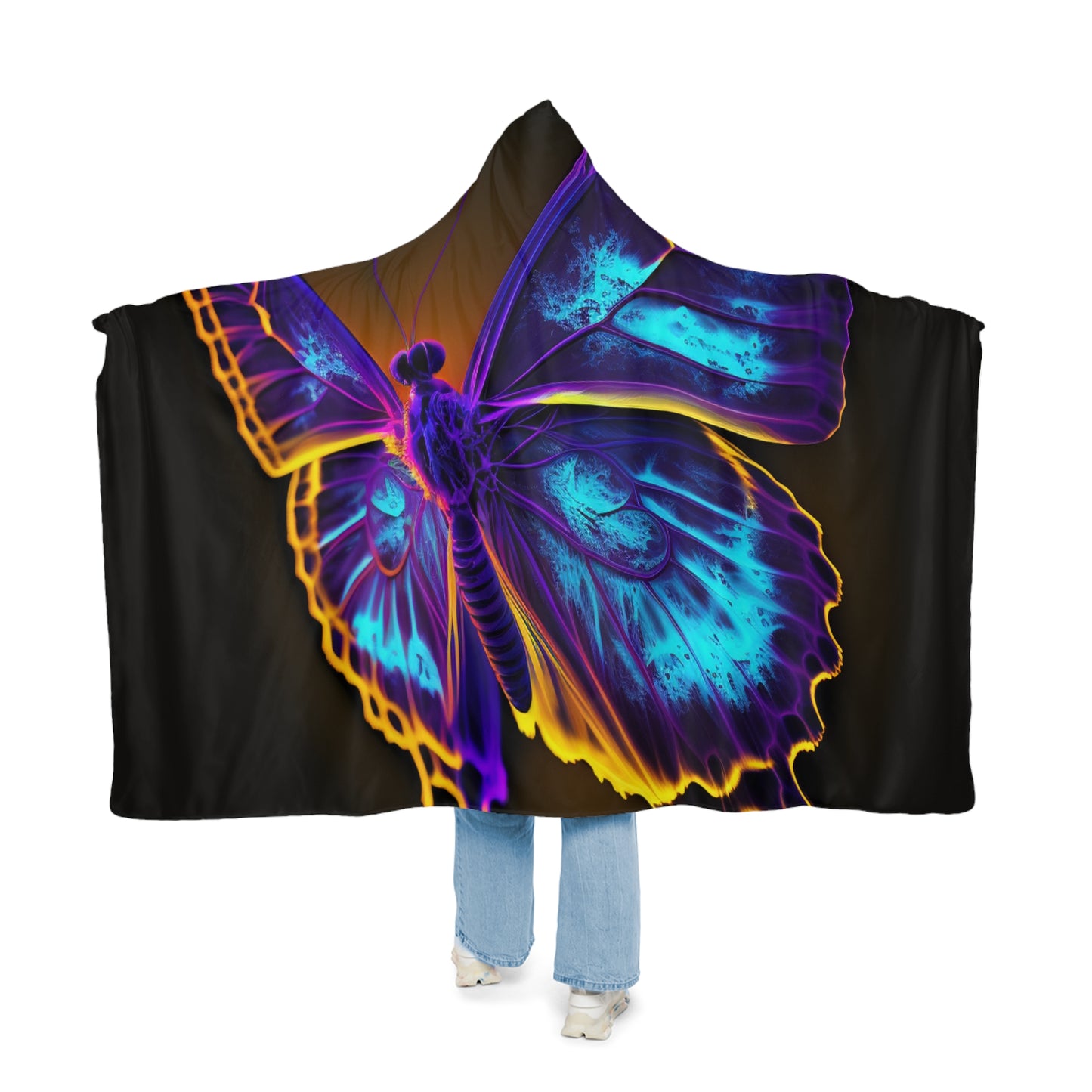 Snuggle Hooded Blanket Thermal Butterfly 4