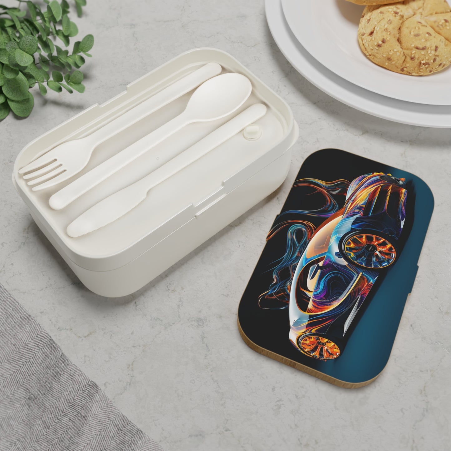 Bento Lunch Box Bugatti Abstract Flair 2