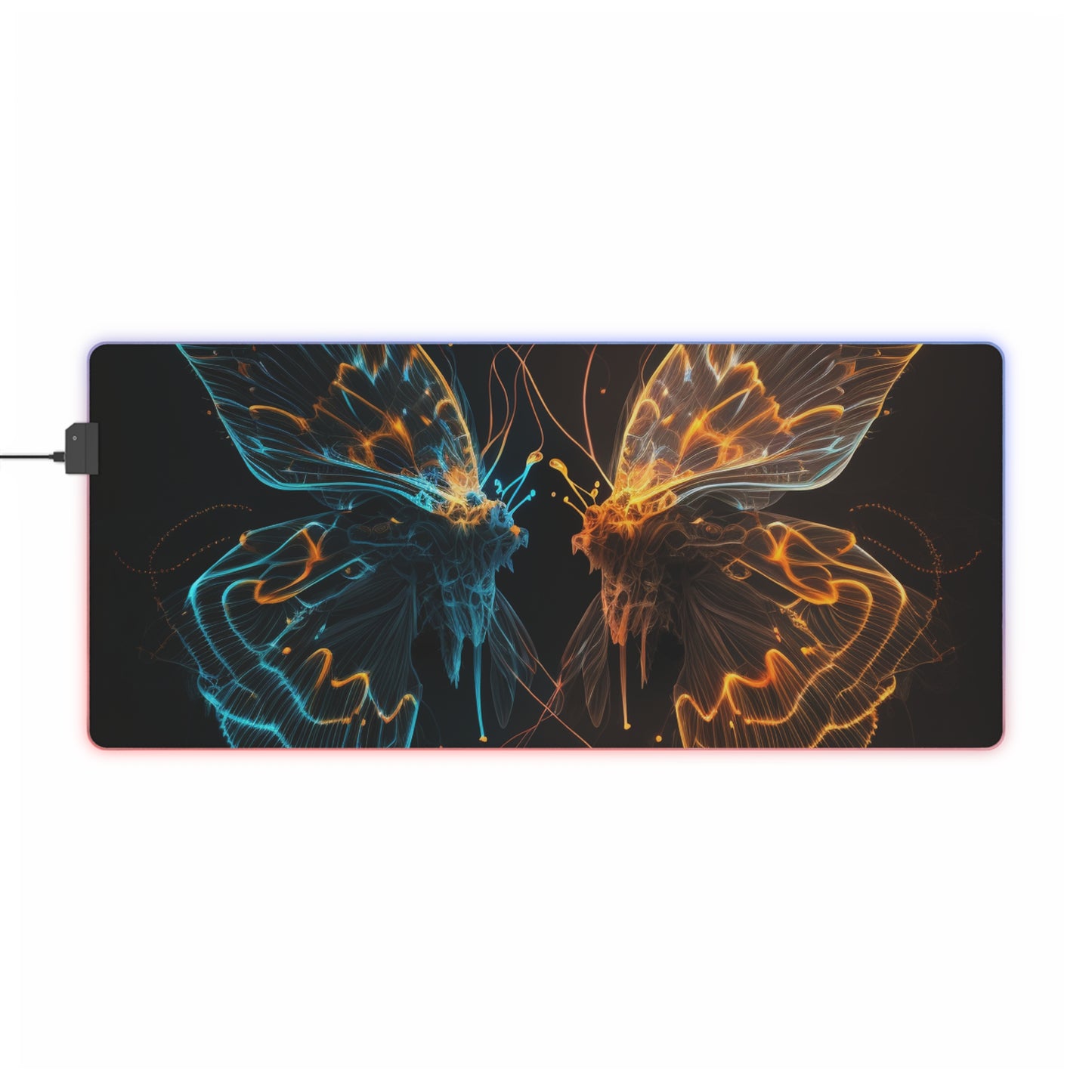 LED Gaming Mouse Pad Neon Glo Butterfly 1