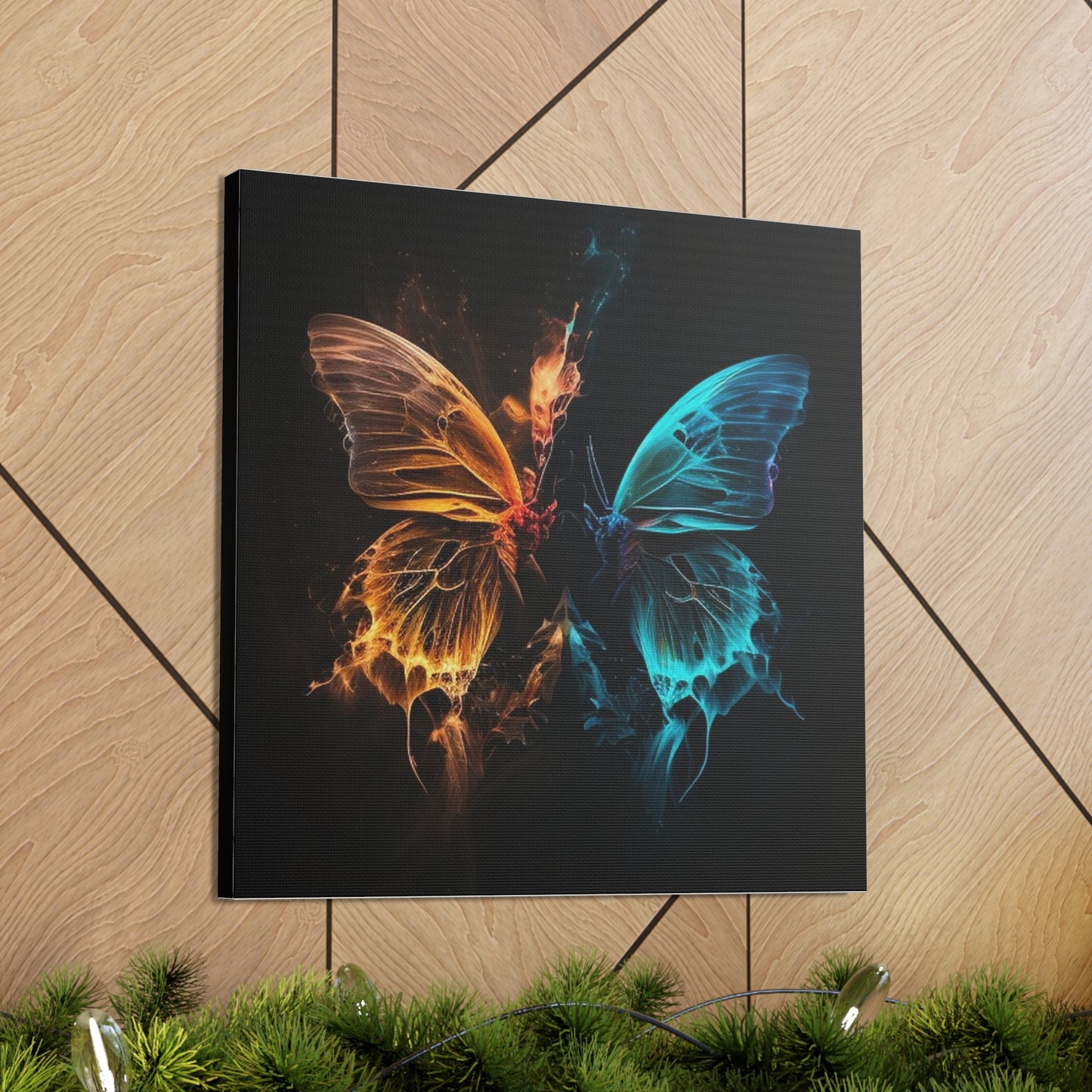 Canvas Gallery Wraps Neon Glo Butterfly 4