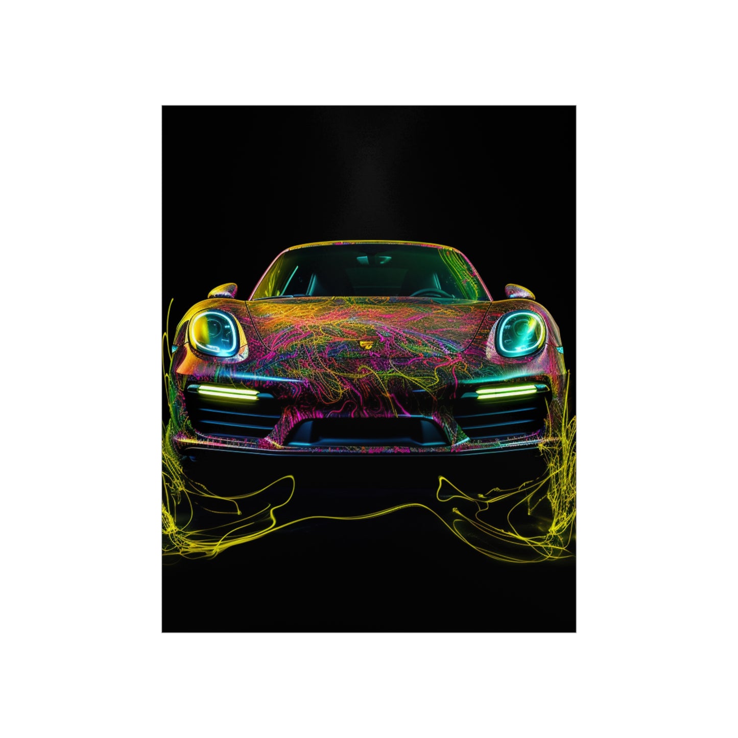 Premium Matte Vertical Posters Porsche Flair 2