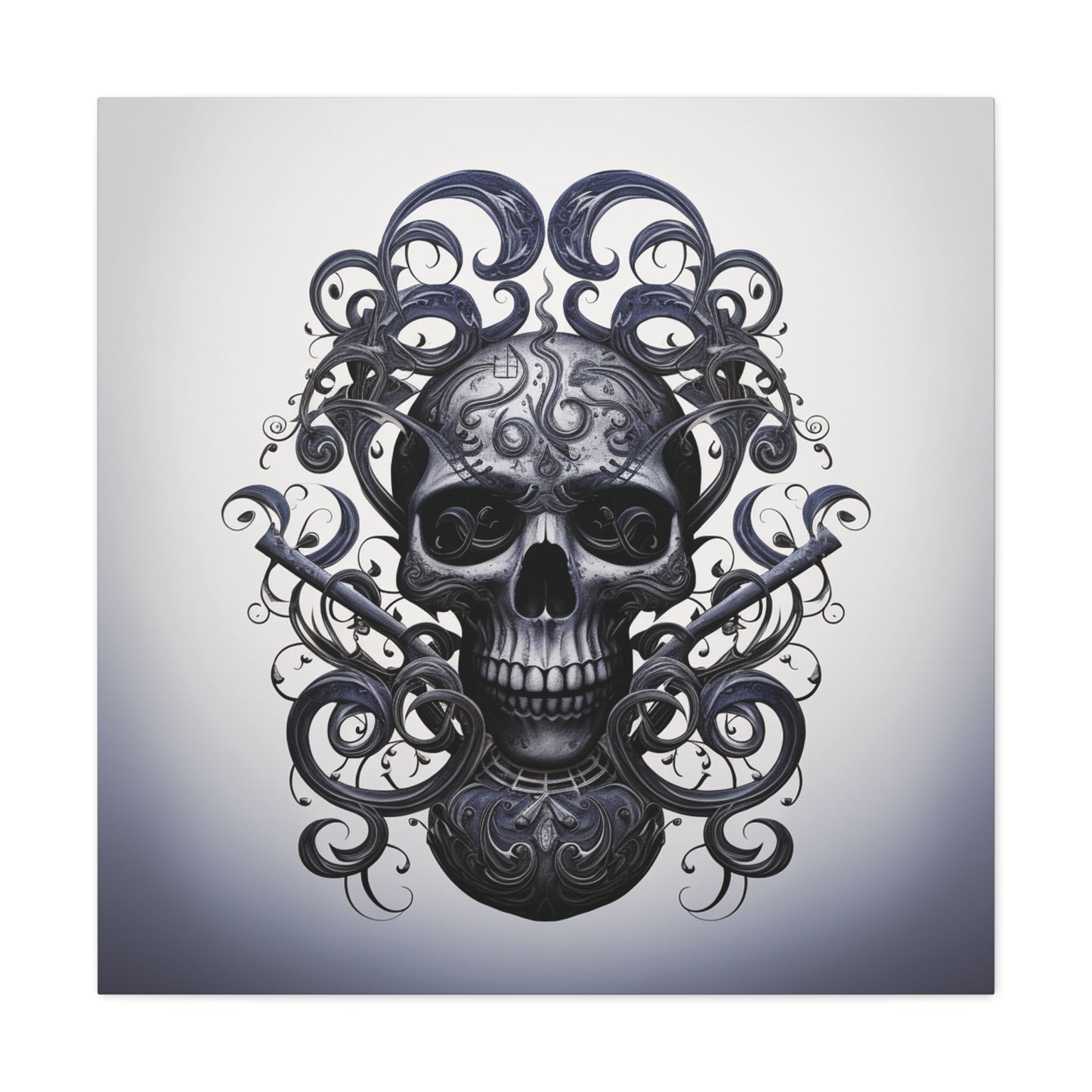 Canvas Gallery Wraps Skull Treble Clef 1