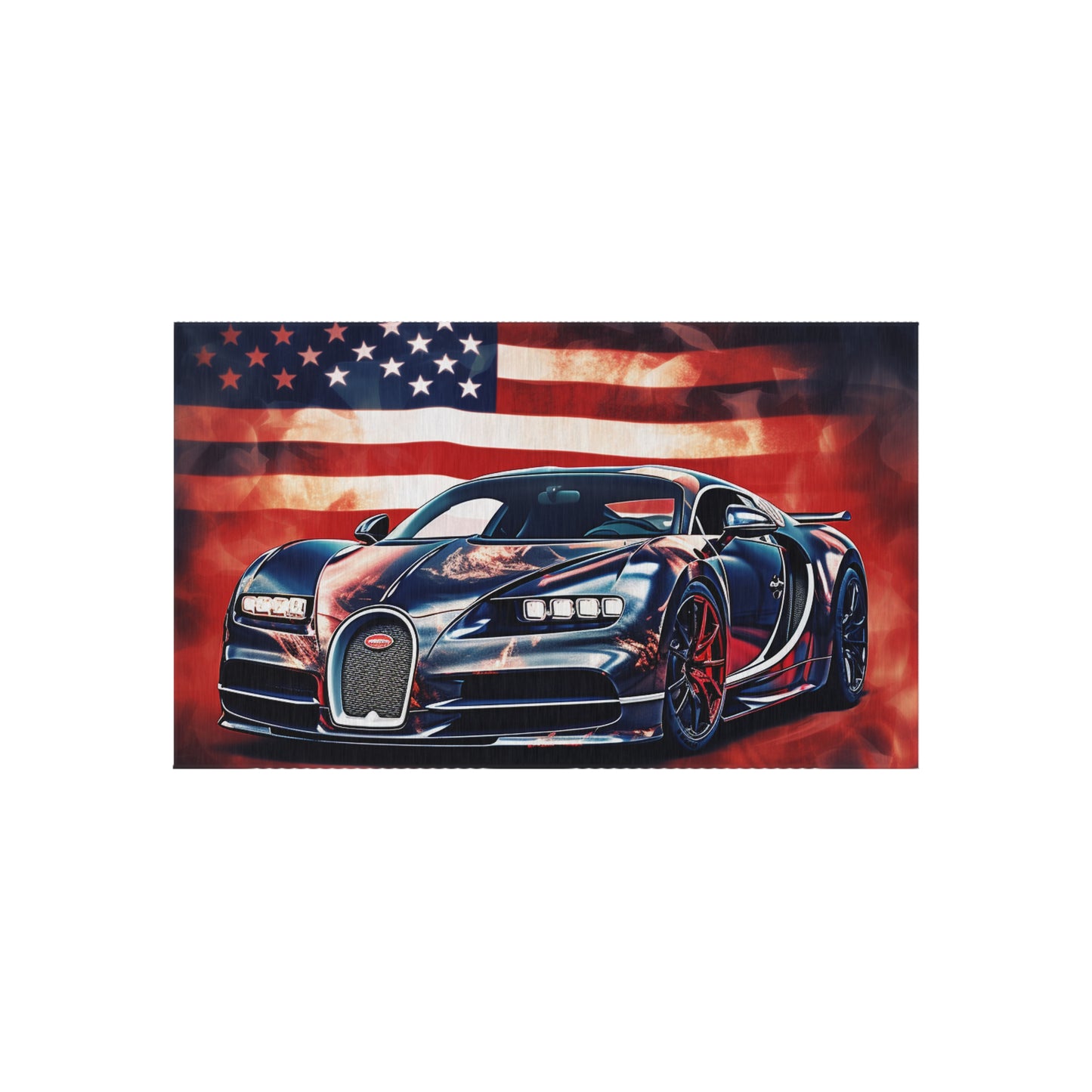 Outdoor Rug  Abstract American Flag Background Bugatti 4