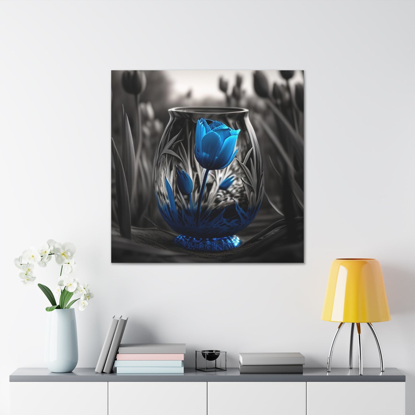 Canvas Gallery Wraps Tulip Blue 3