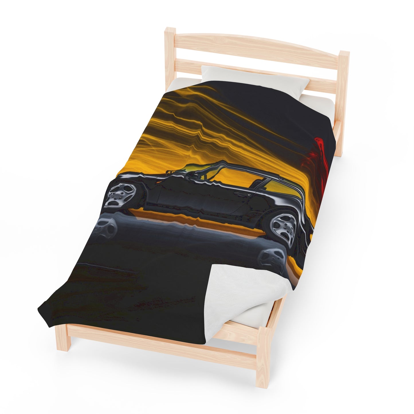 Velveteen Plush Blanket Porsche 933 4