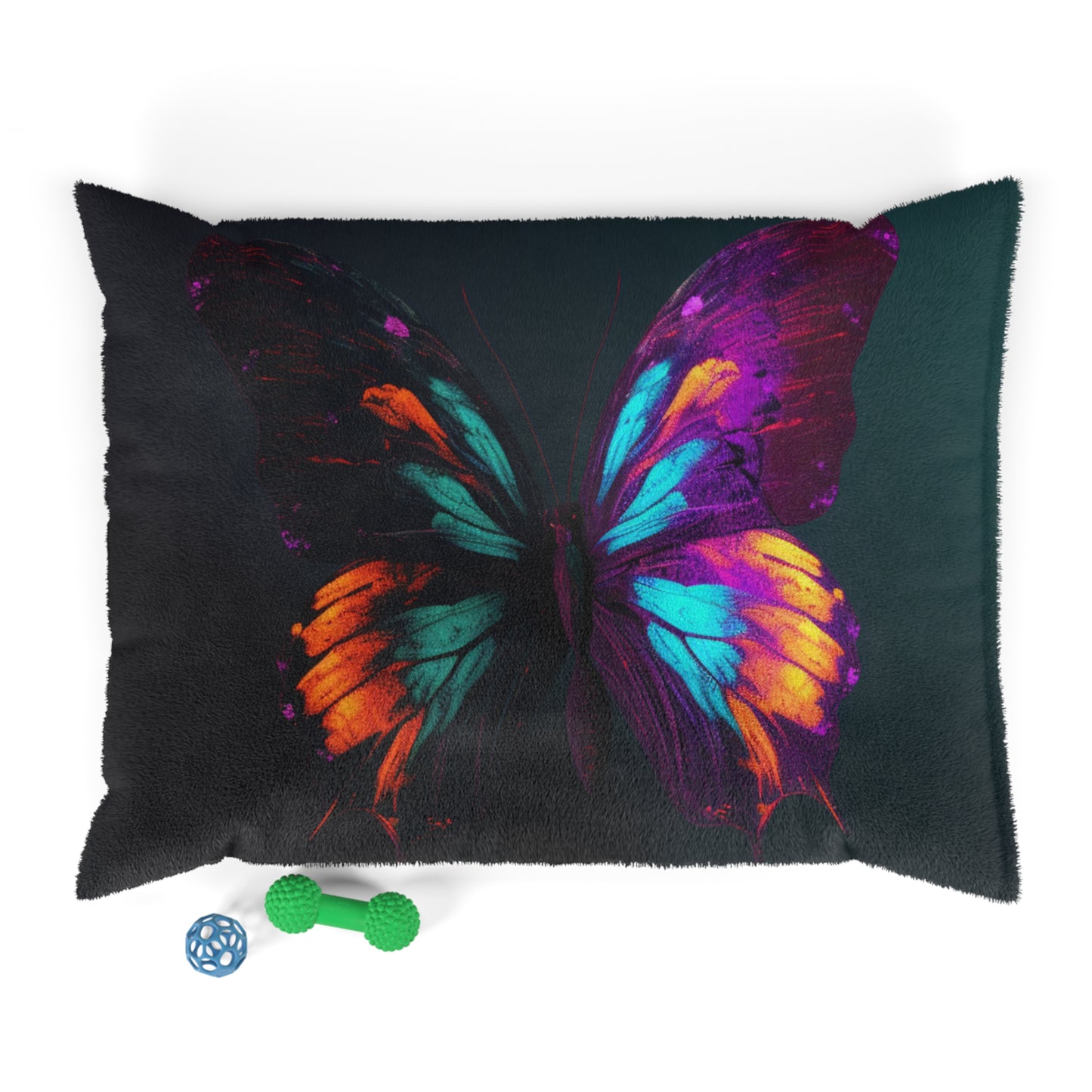 Pet Bed Hyper Colorful Butterfly Purple 2