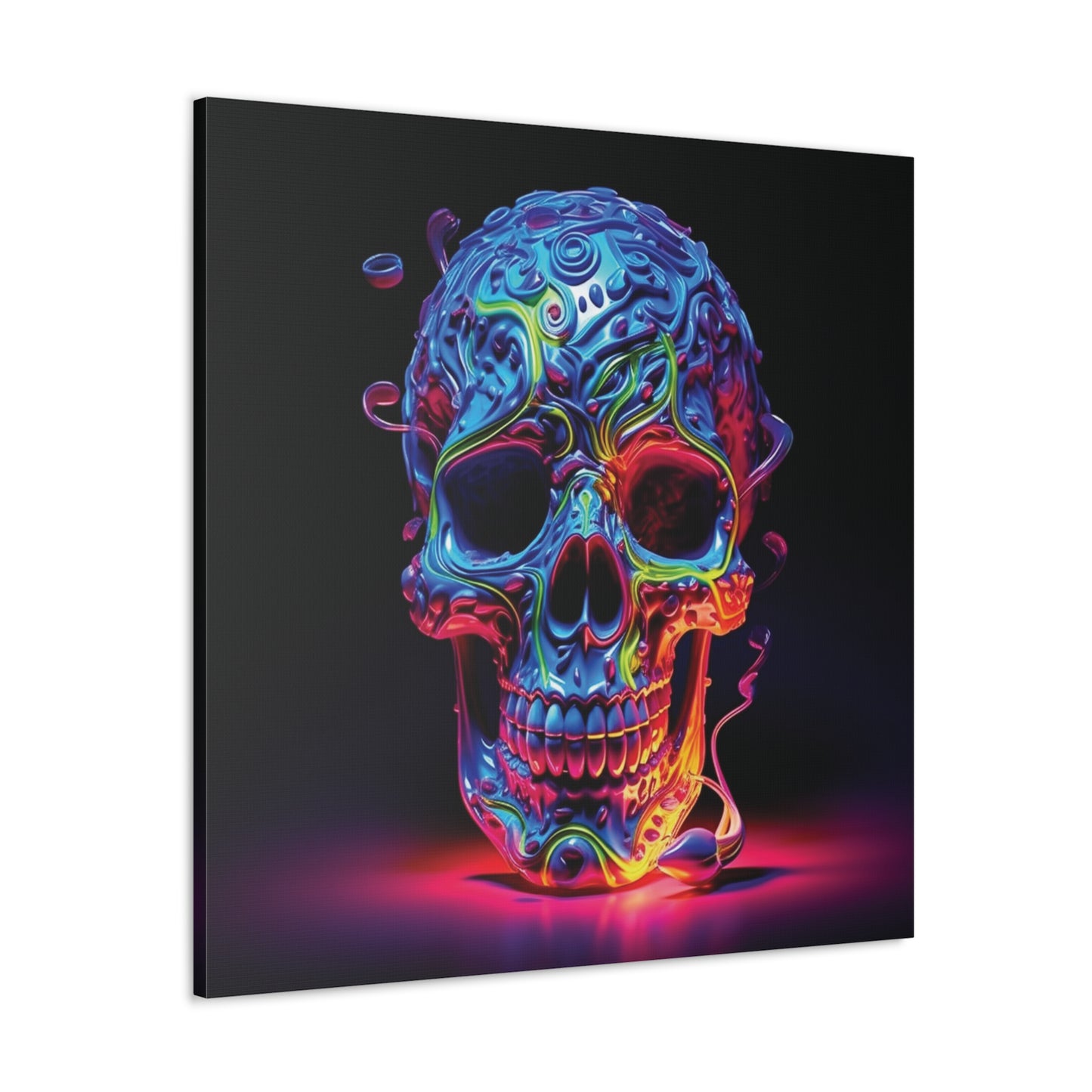 Canvas Gallery Wraps Macro Skull Color 3