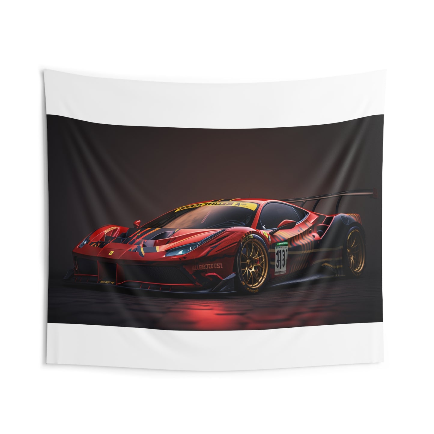 Indoor Wall Tapestries Ferrari Red 1